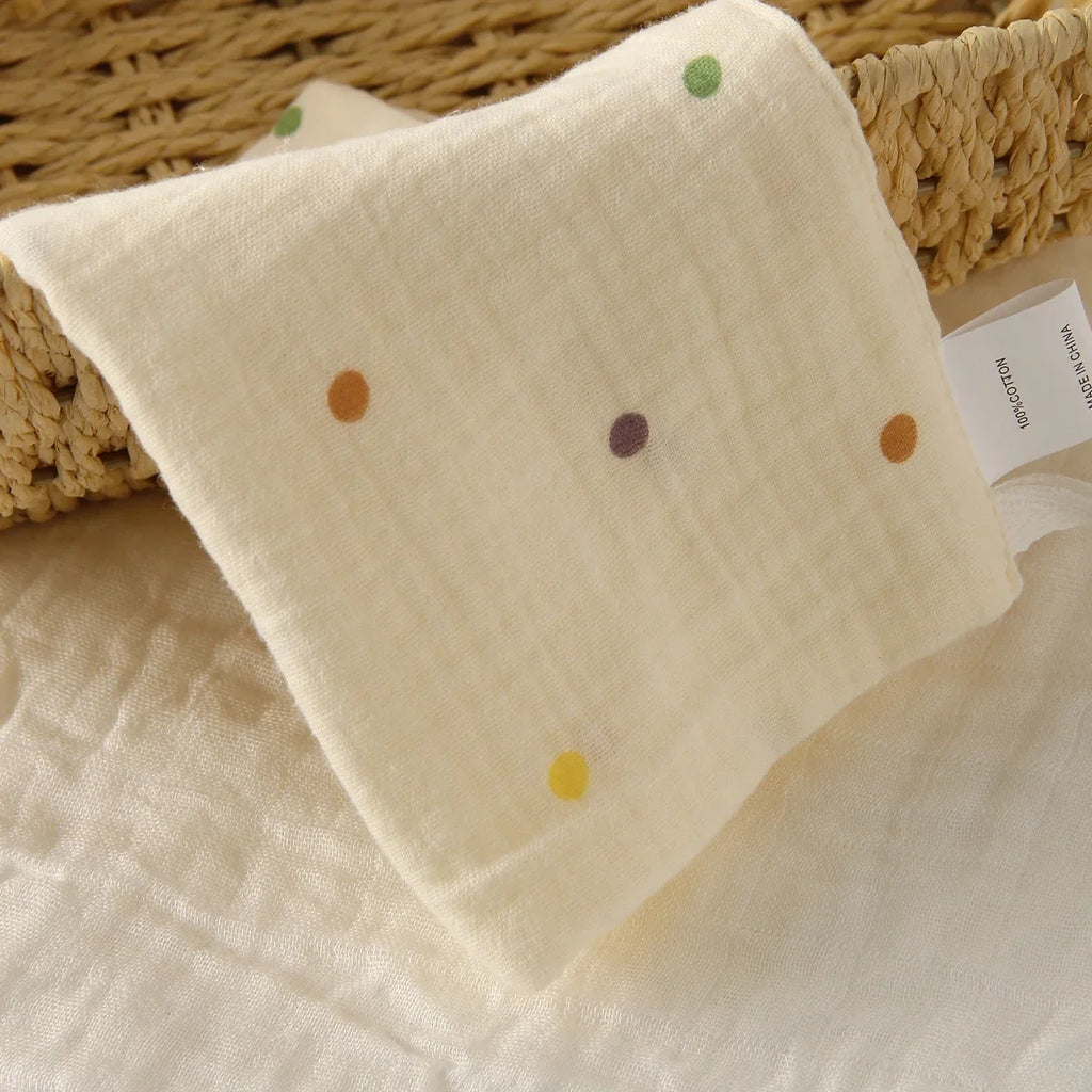 Set de 5 Toallas de Gasa de Algodón: Súper Suaves y Absorbentes (6 Capas)