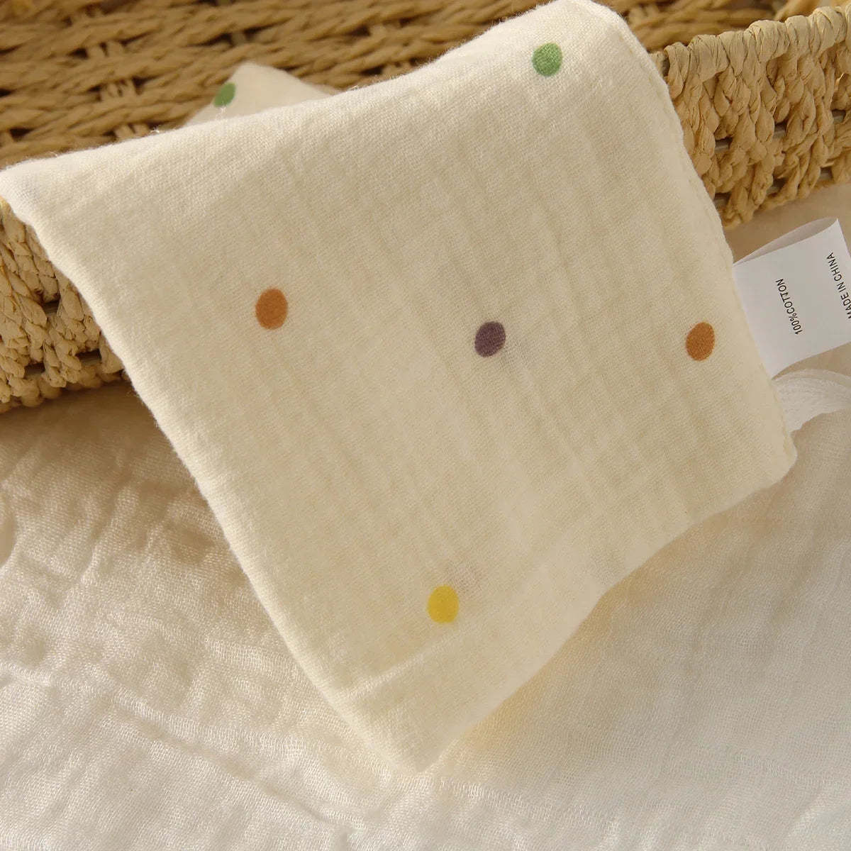Set de 5 Toallas de Gasa de Algodón: Súper Suaves y Absorbentes (6 Capas)