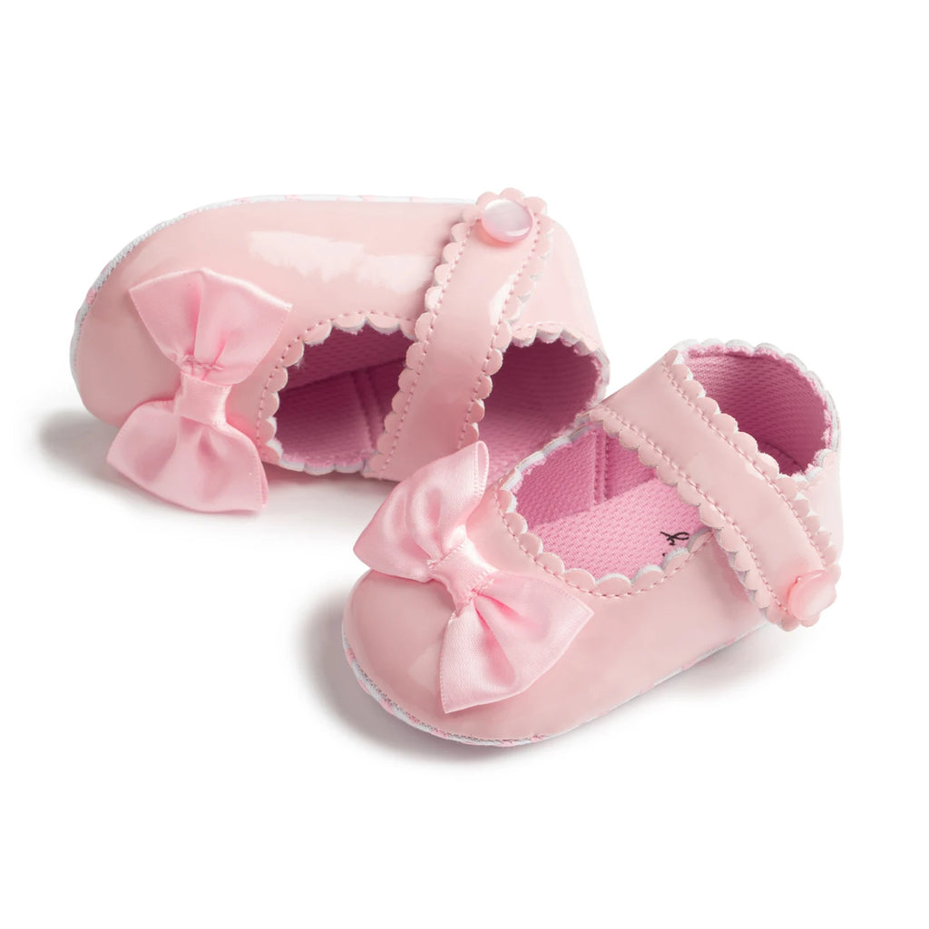 Zapatos Pre andantes con Moño: Clásico y Confort para Cuna (0-18M)
