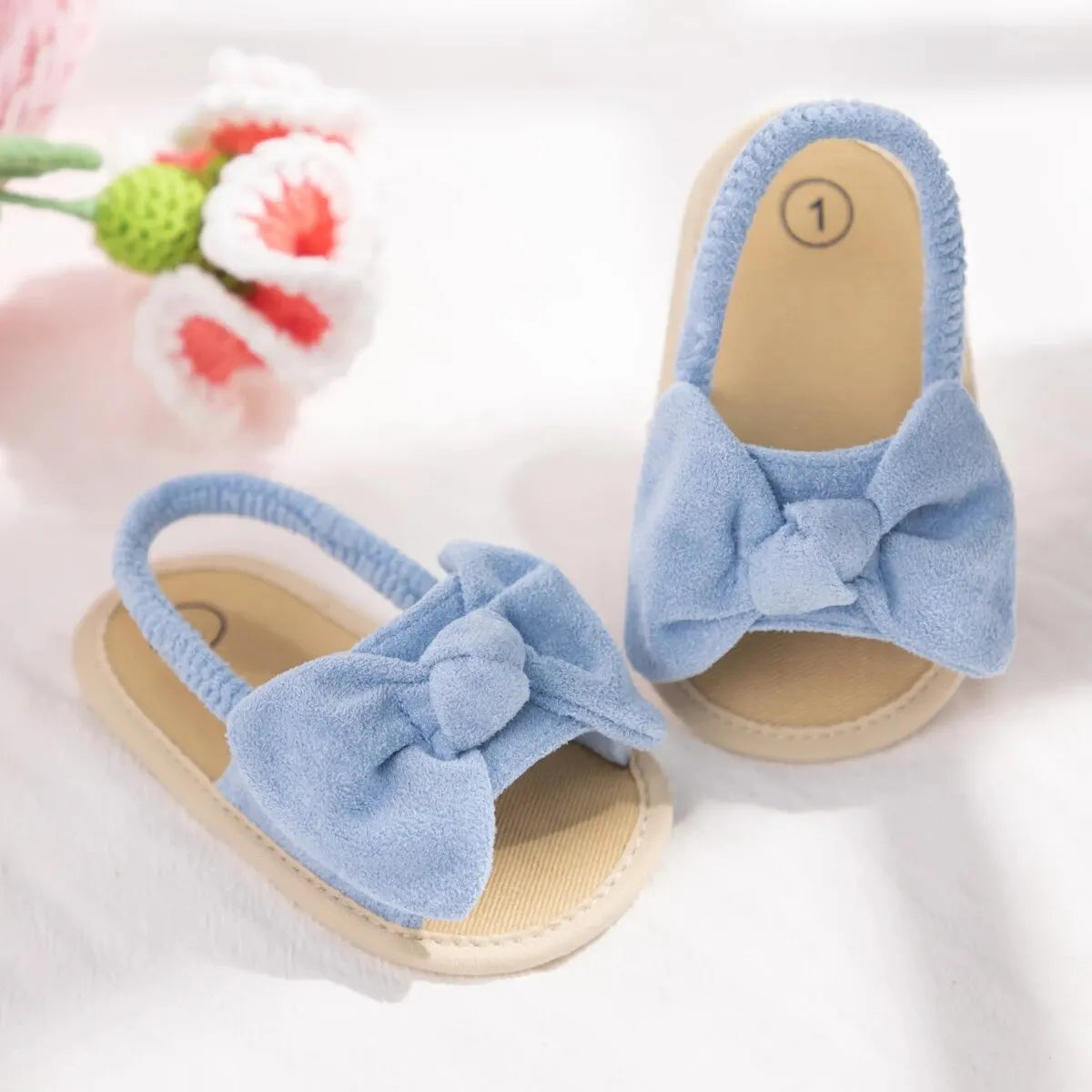 Sandalias con Moño: Comodidad y Estilo (0-18M)