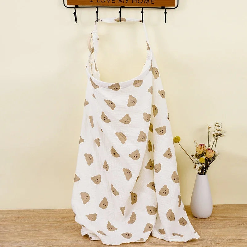 Manta de Algodón para lactancia | Ajustable y Multiusos (100x60 cm)
