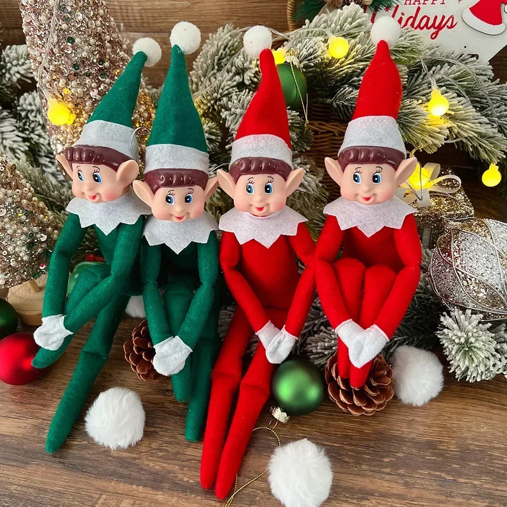 Duendes Navideños de Felpa - El Juguetón Decorador de Casa