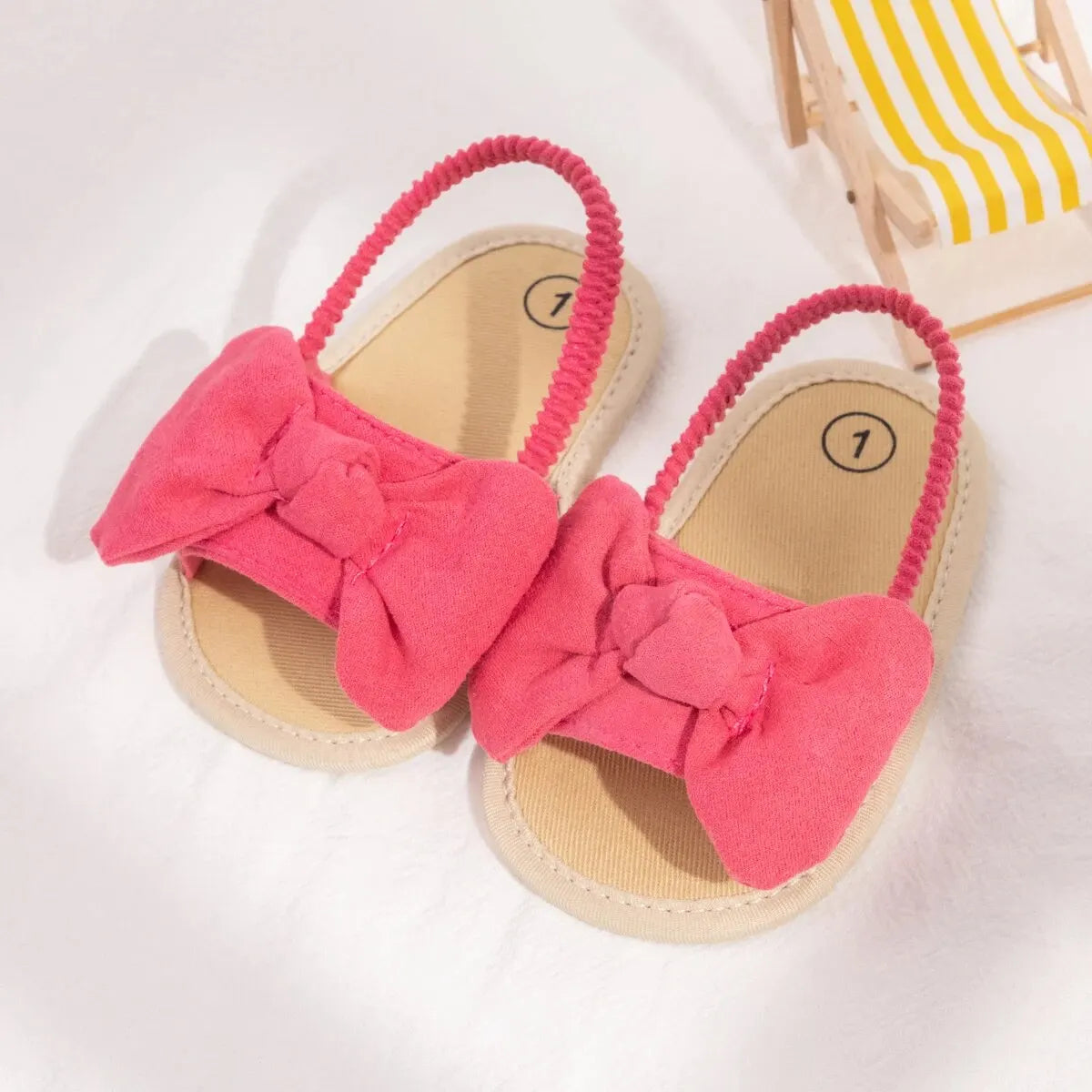 Sandalias con Moño: Comodidad y Estilo (0-18M)