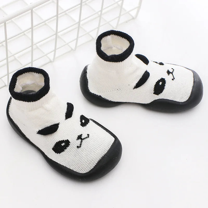 Calceta-Zapato para Primeros Pasos - Suela de Goma Antideslizante (0-24M)
