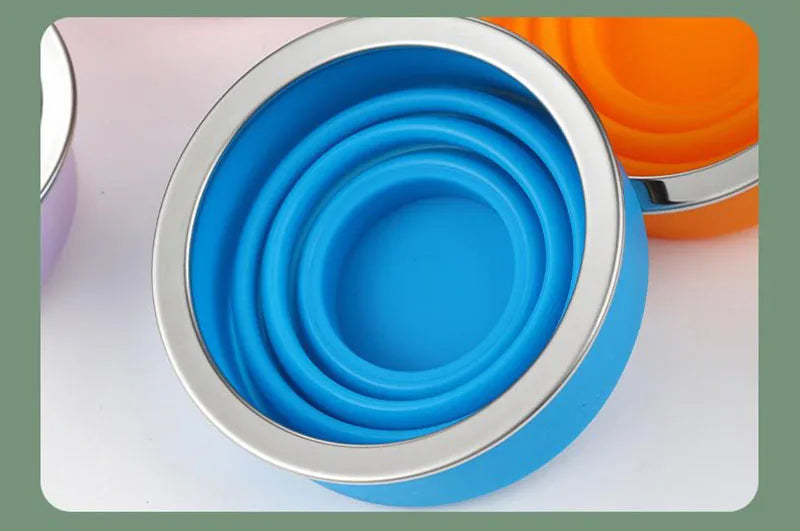 Taza Plegable de Silicona 200ml con Tapa | Snack & Go Anti-Derrames