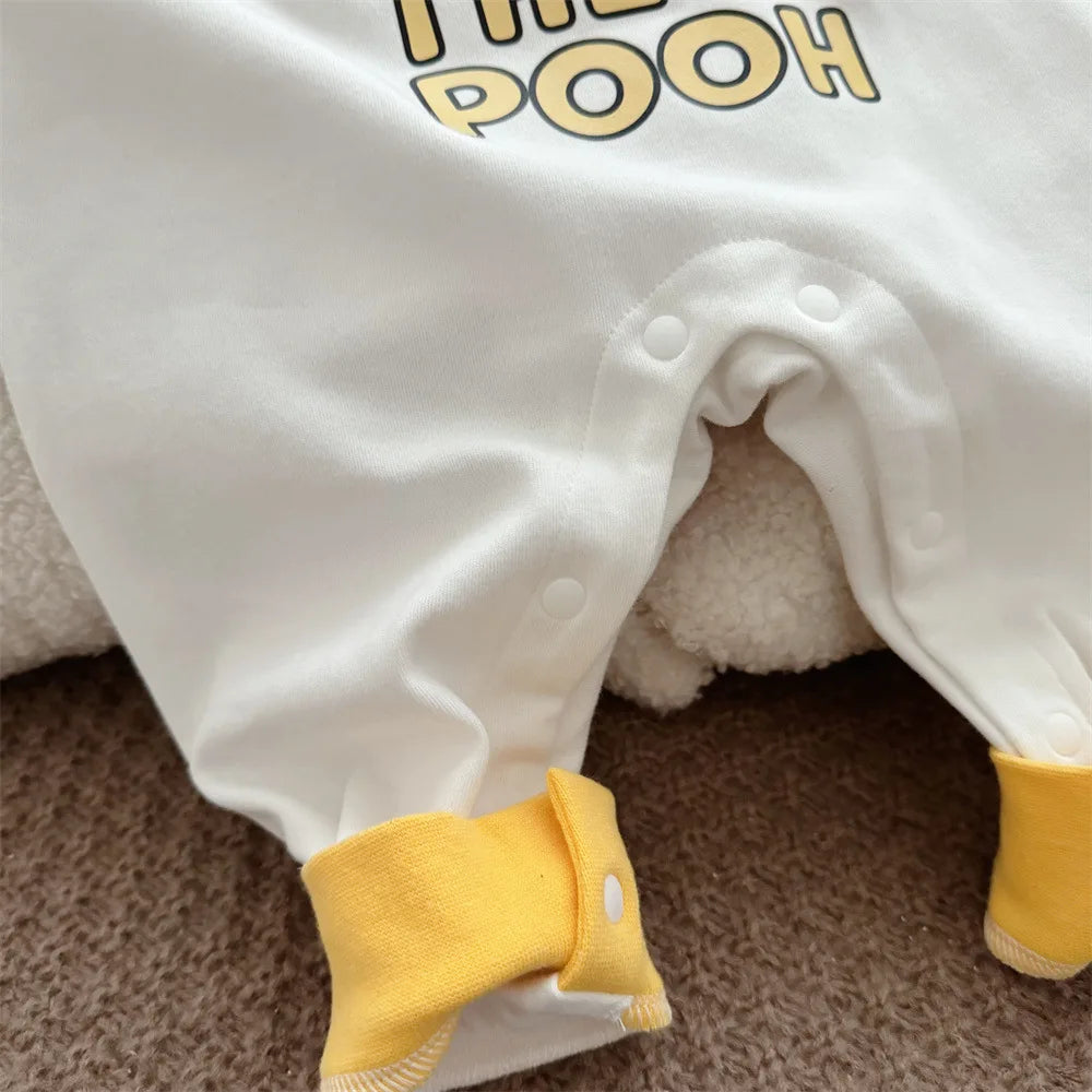Mameluco de Algodón y accesorios Winnie The Pooh | Manga Larga y Estilo Lindo (6-18M)