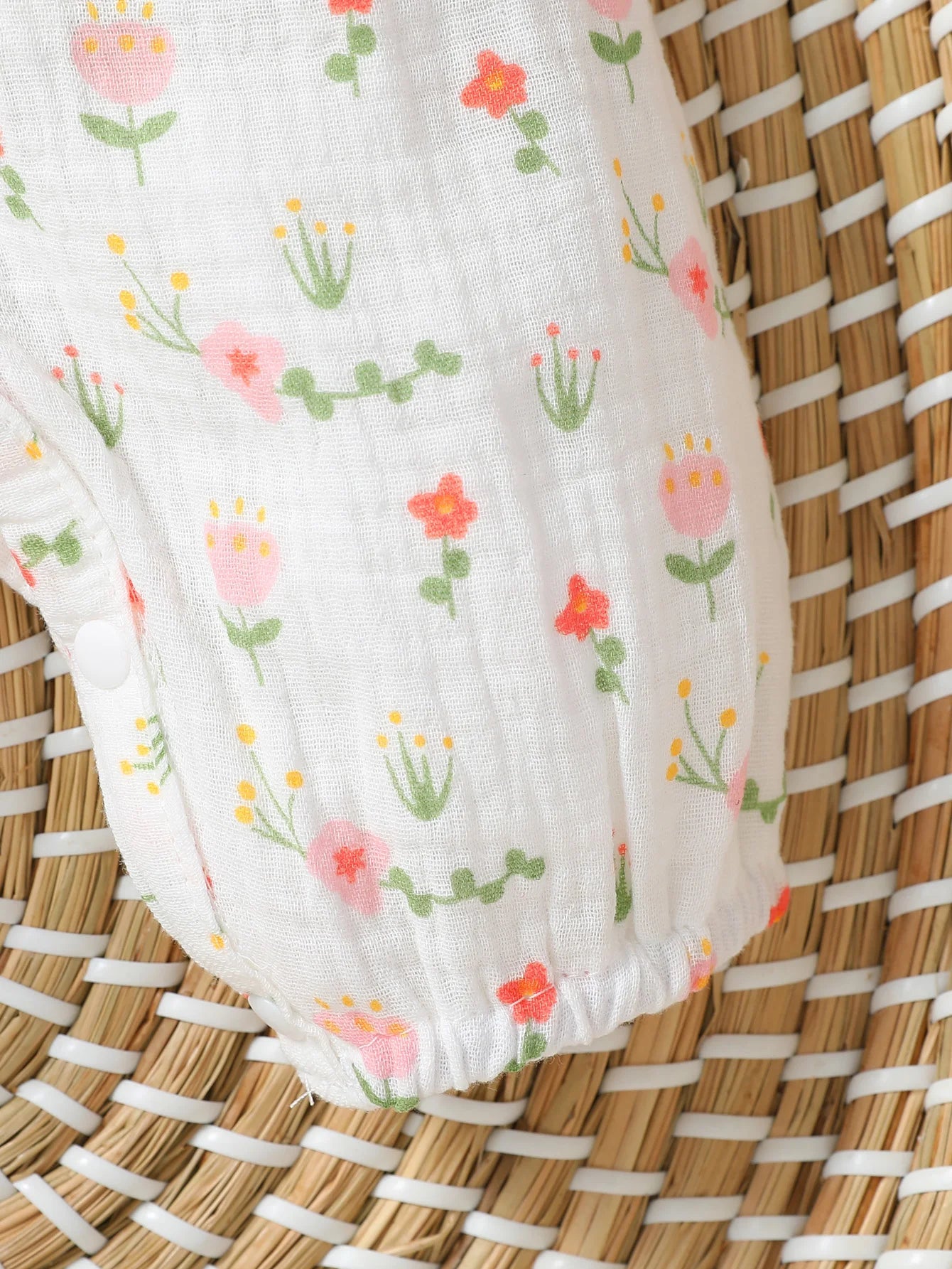 Mameluco Floral con Diadema (0-6M)