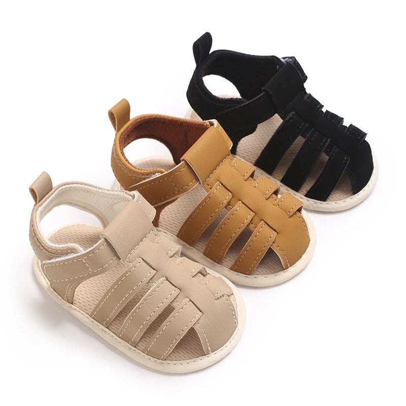 Sandalias Transpirables de cuero para Bebé (0-18M)