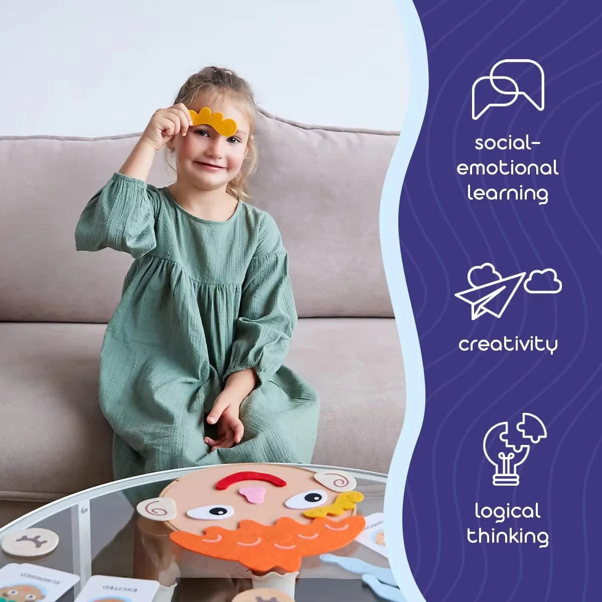 Juego Emocional Montessori: Aprende y Expresa Emociones🎉
