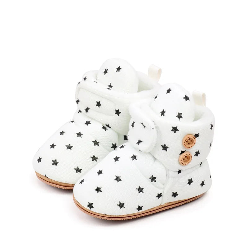 Botines "Pompones de Algodón" – Calidez para sus Primeros Pasos (0-18M)