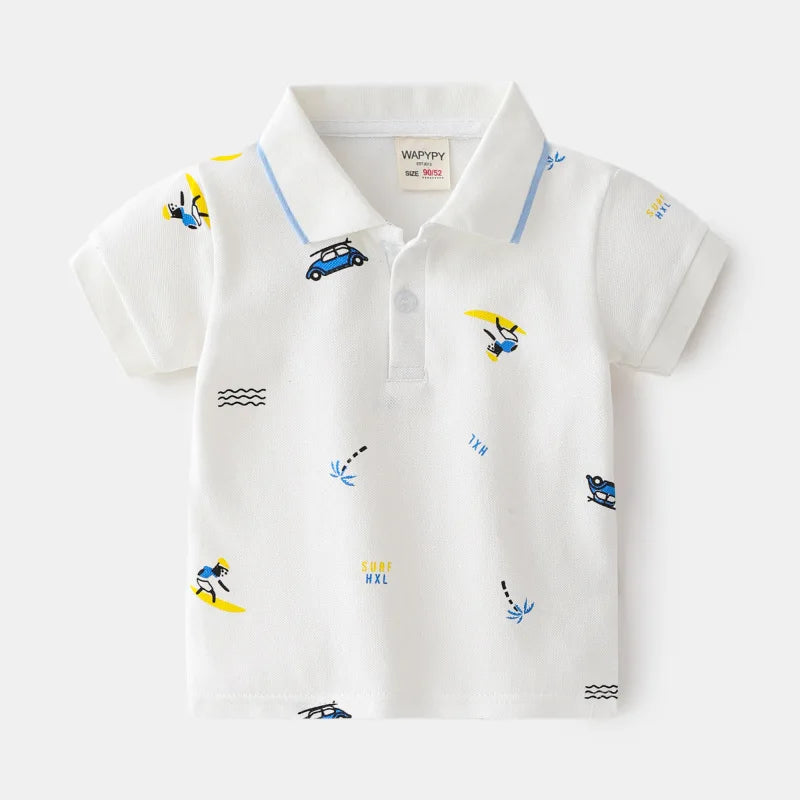 Playera Tipo Polo para Niño | Cuello Clásico y Bolsillo (12M-7T)