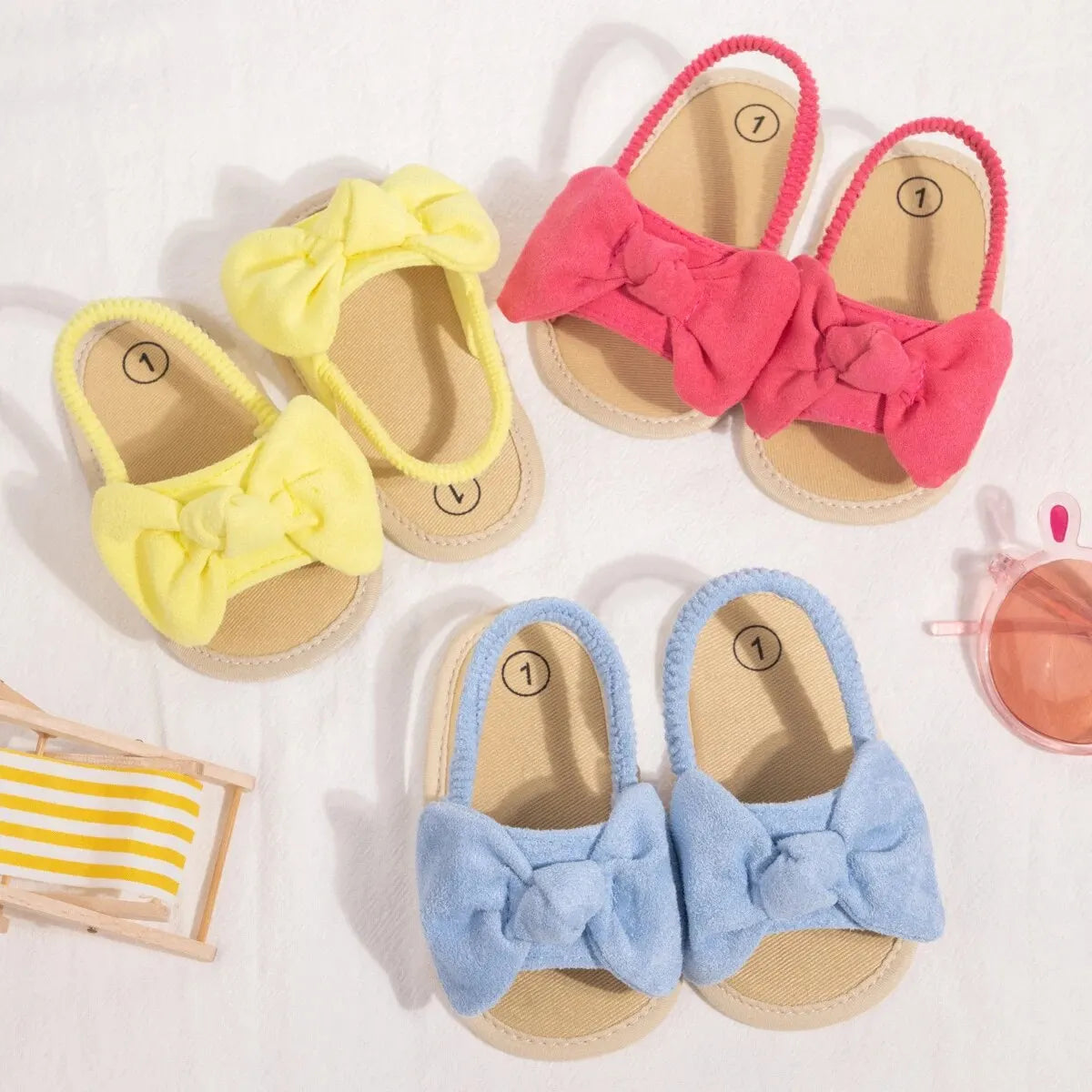 Sandalias con Moño: Comodidad y Estilo (0-18M)