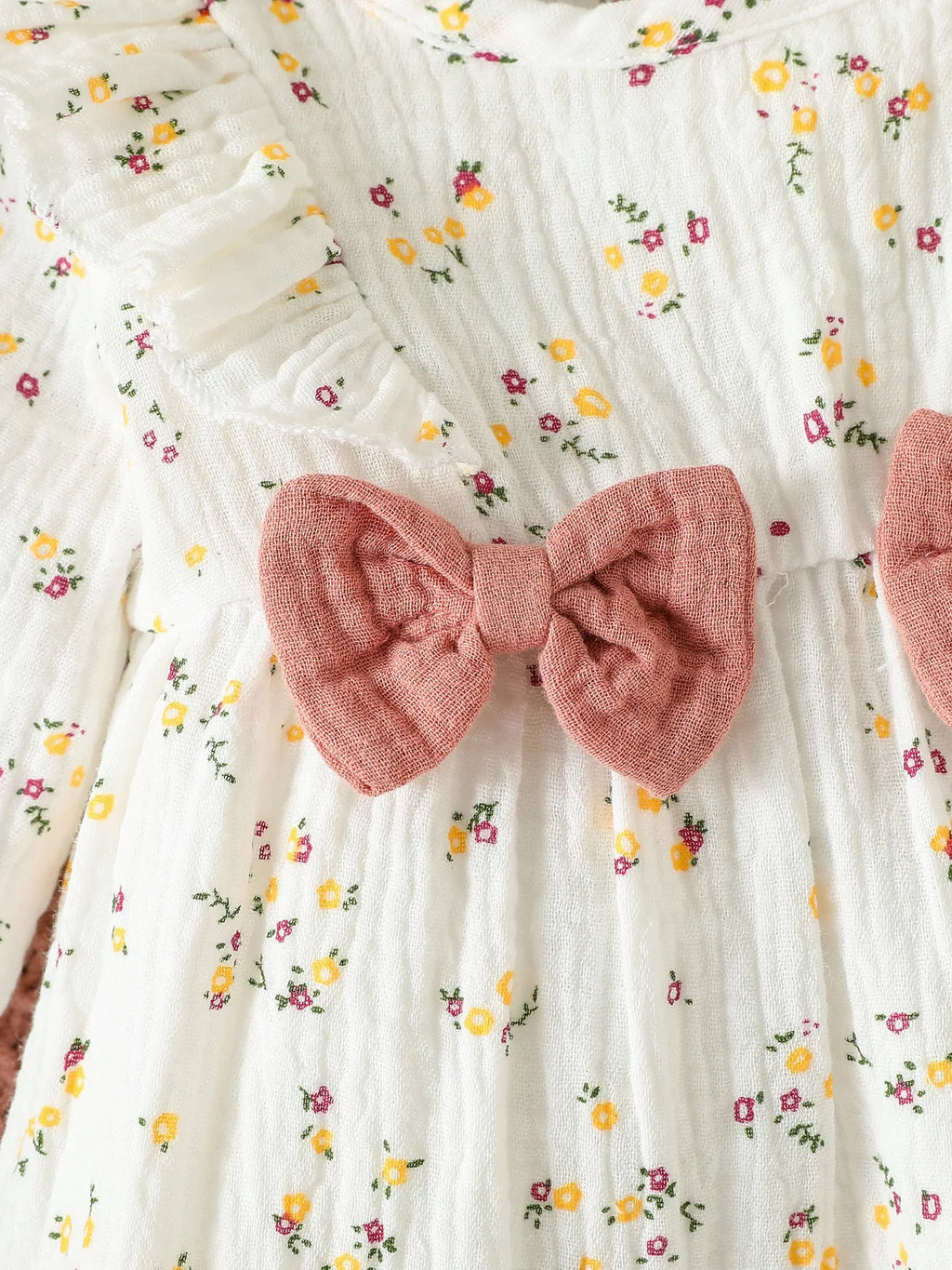 Mameluco Floral con Diadema (0-6M)
