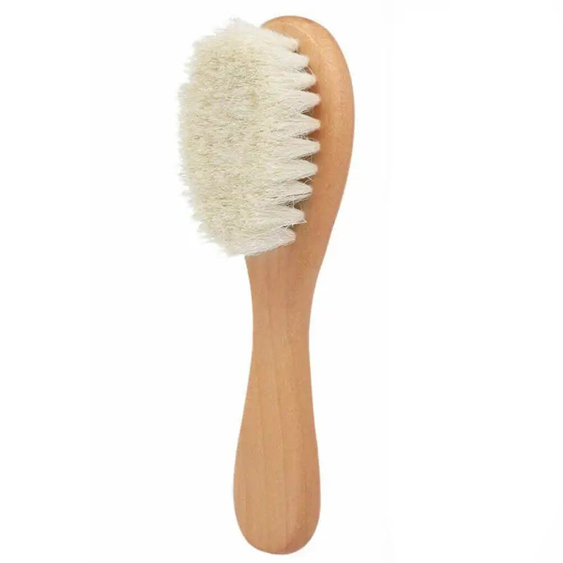 Set de Cuidado Bebe: Cepillo y Peine de Madera y Lana Natural