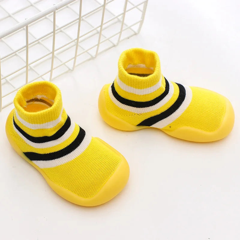 Calceta-Zapato para Primeros Pasos - Suela de Goma Antideslizante (0-24M)