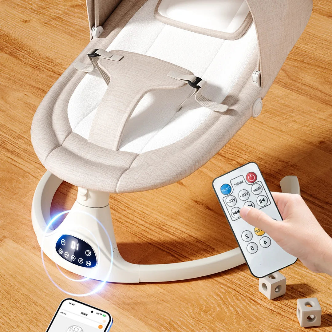 Sillón Mecedor Eléctrico 3 en 1 con Control Inteligente