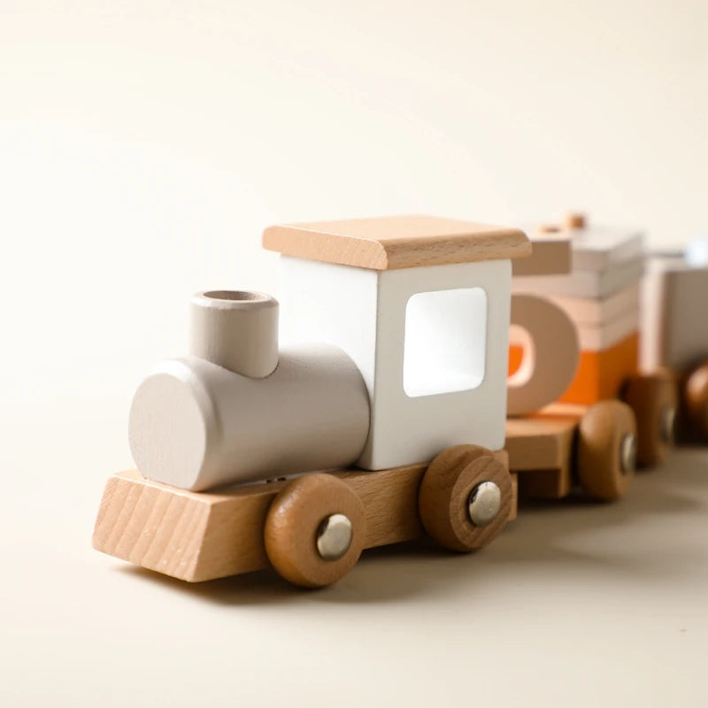 Tren y avión de Madera Didácticos Montessori - Juguete de Aprendizaje