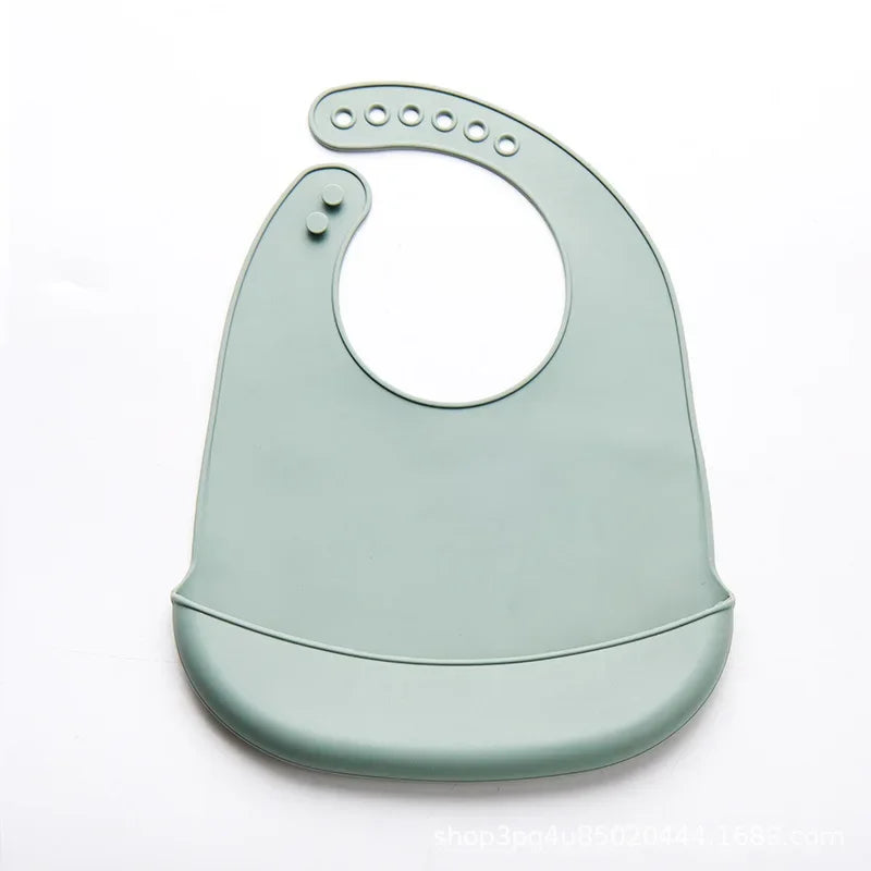 Babero de Silicona  |  Impermeable y Recolector