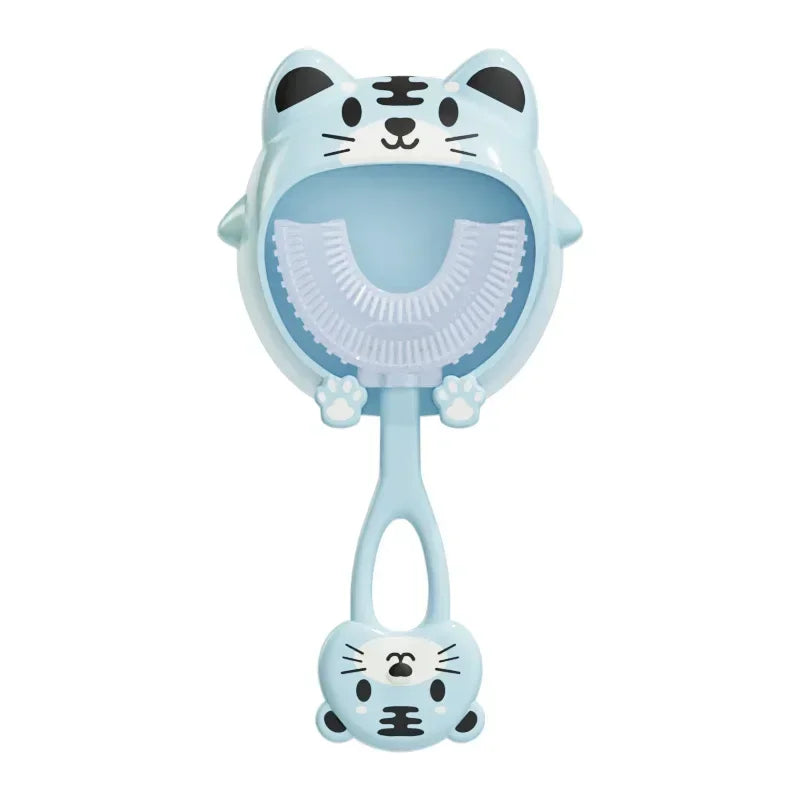 Cepillo Dental Infantil 360° "U" Estilo—Divertido y Seguro