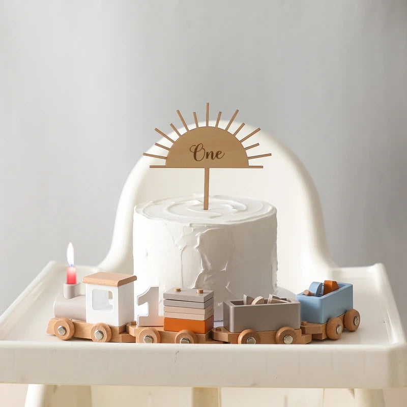 Tren y avión de Madera Didácticos Montessori - Juguete de Aprendizaje