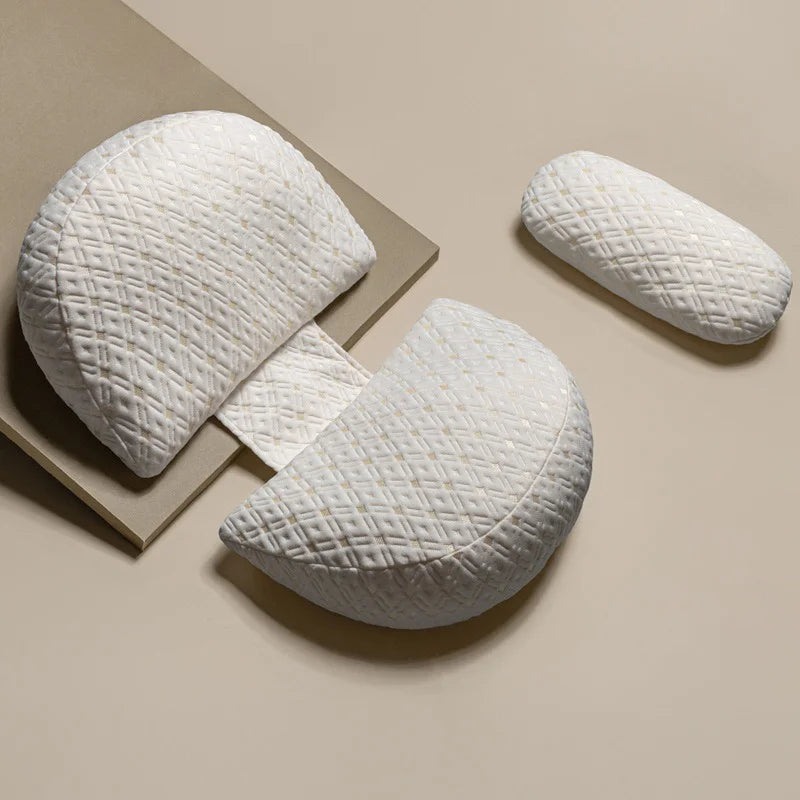 Almohada de Embarazo Multifuncional | Soporte Lumbar Ajustable, Relleno Anti-Ácaros (2 Estilos Disponibles)