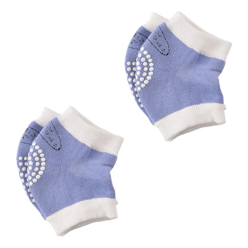 Rodilleras de Gateo Anti-Golpes para Bebé: Algodón Transpirable (0M-3T)