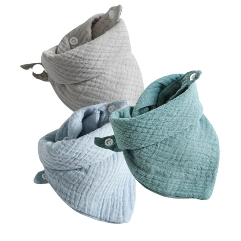 Set de 3 Baberos de Muselina | Súper Suaves y Absorbentes