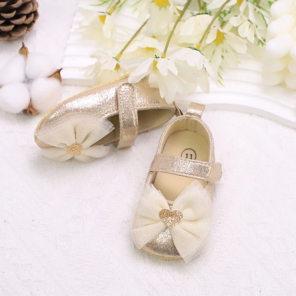Zapatos con Moño de encaje Princesa para Primeros Pasos (0-18M)