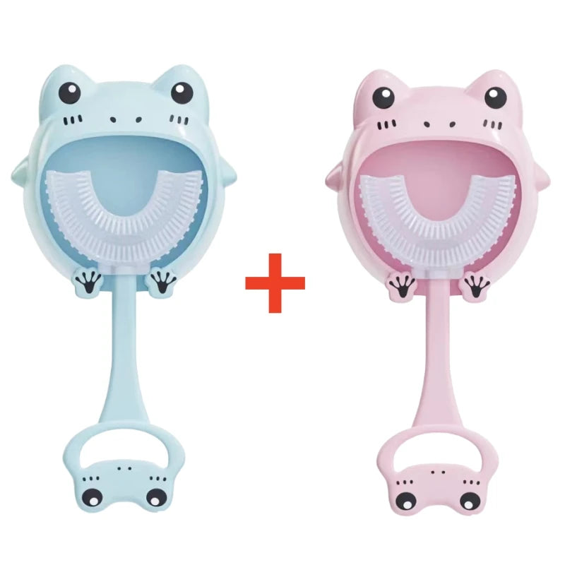 Cepillo Dental Infantil 360° "U" Estilo—Divertido y Seguro