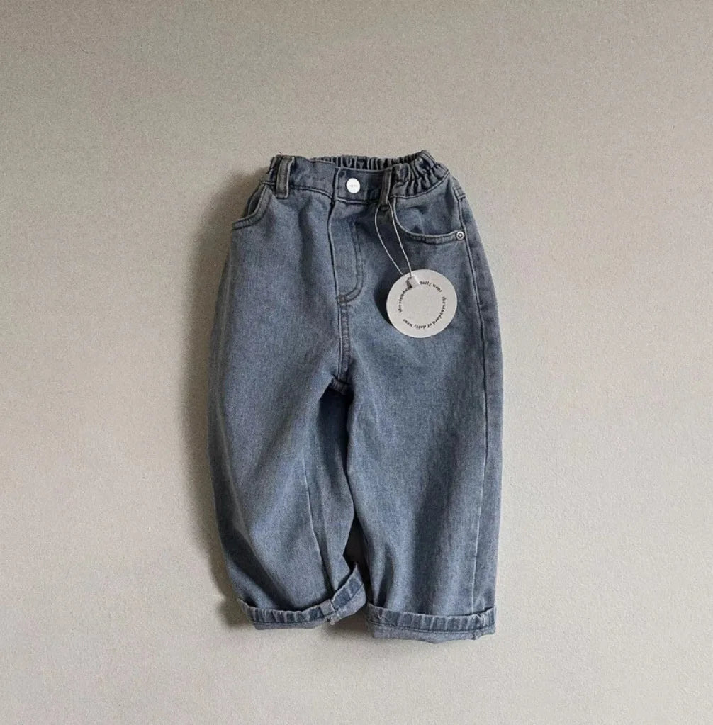Jeans Sueltos Unisex para Bebé: Comodidad Todo el Día (6M-5T)