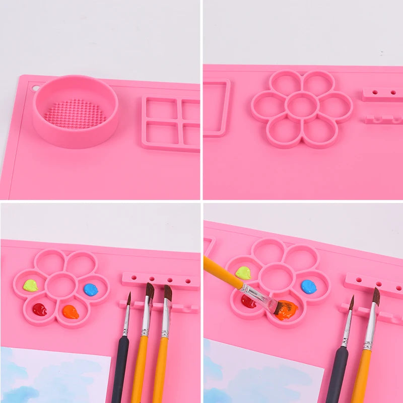 Tapete de Silicona "Manos Felices": ¡Crea Sin Manchar Nada!