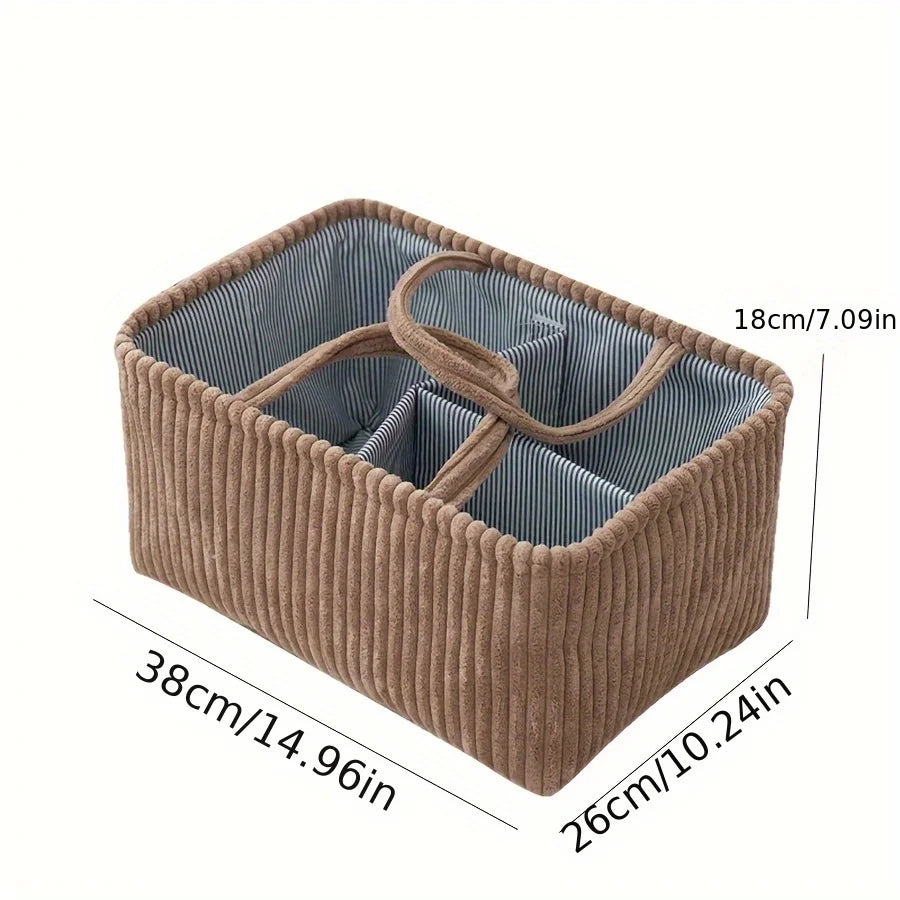 Cesta Organizadora Portátil de Productos para Bebés | Caddy de Pañales Esencial