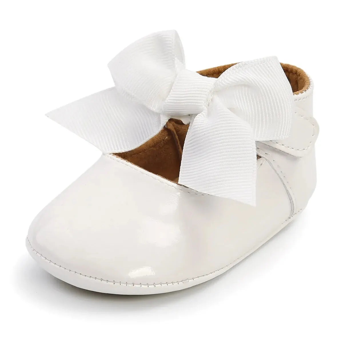 Zapatillas tipo Ballet con Moño: Elegancia Antideslizante para Bebé (0-18M)