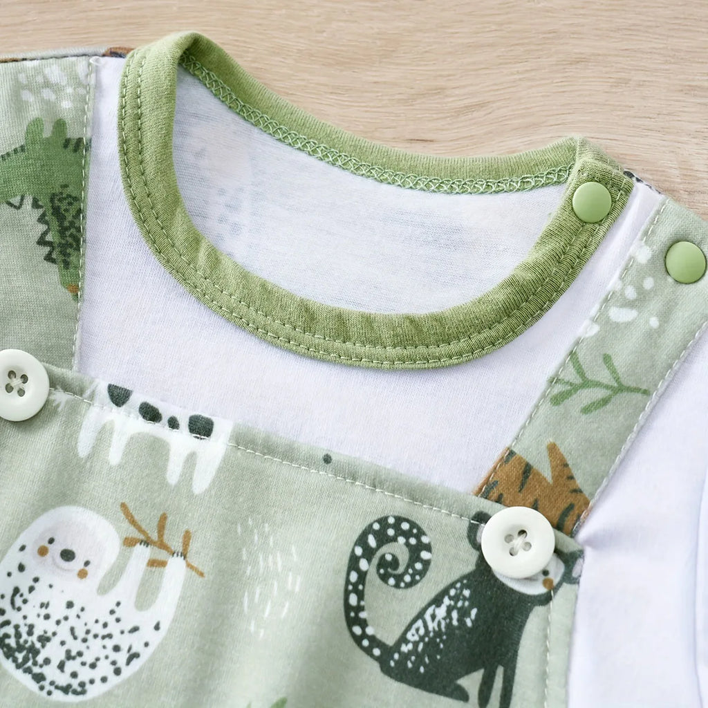 Mameluco "Mi Pequeño Zoo" con Estampado de Animales  (0-18M)