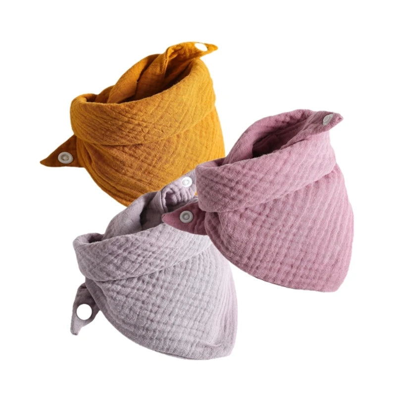 Set de 3 Baberos de Muselina | Súper Suaves y Absorbentes