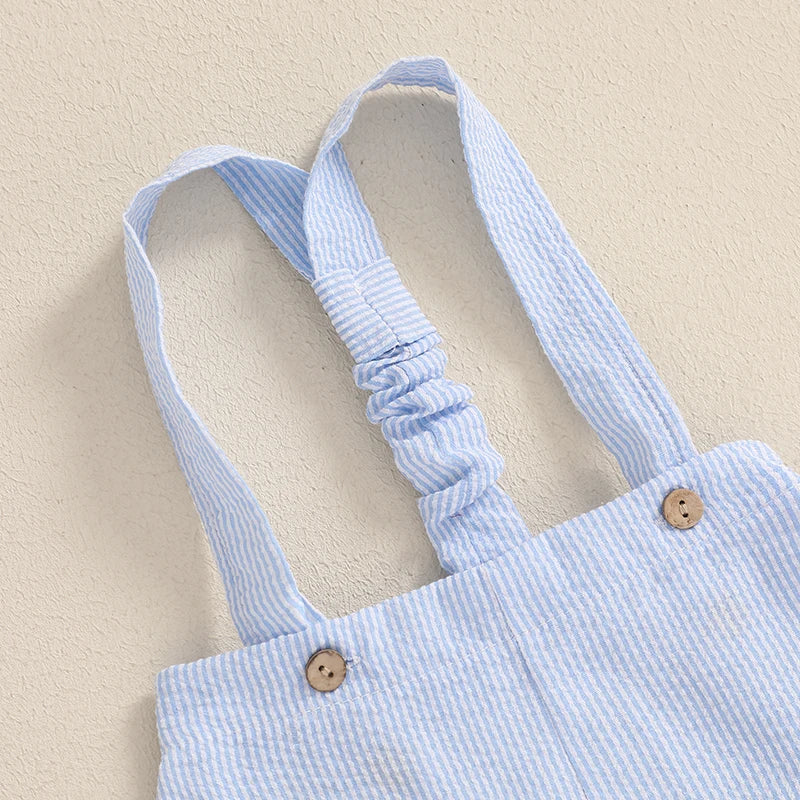 Conjunto Formal para Bebé : Mameluco, Pantalón Corto y Corbatín (0-18M)