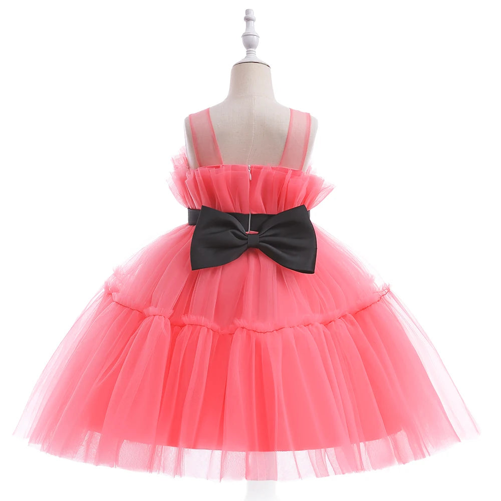 Vestido Tutú de Princesa para Bebé y Niña | Ideal para Bautizo, Primer Cumpleaños y Fiestas (6M-10T)