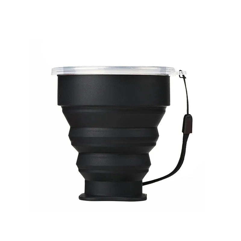 Taza Plegable de Silicona 200ml con Tapa | Snack & Go Anti-Derrames