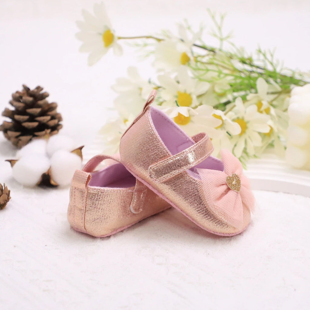 Zapatos con Moño de encaje Princesa para Primeros Pasos (0-18M)