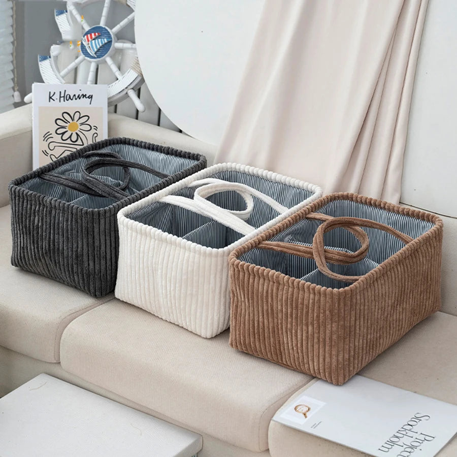 Cesta Organizadora Portátil de Productos para Bebés | Caddy de Pañales Esencial