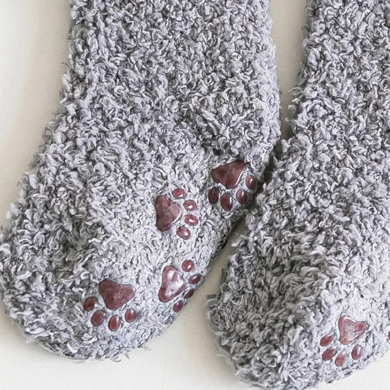 Calcetines Antideslizantes de Lana Coral - Calidez Premium para Bebés y Niños (0-5 Años)
