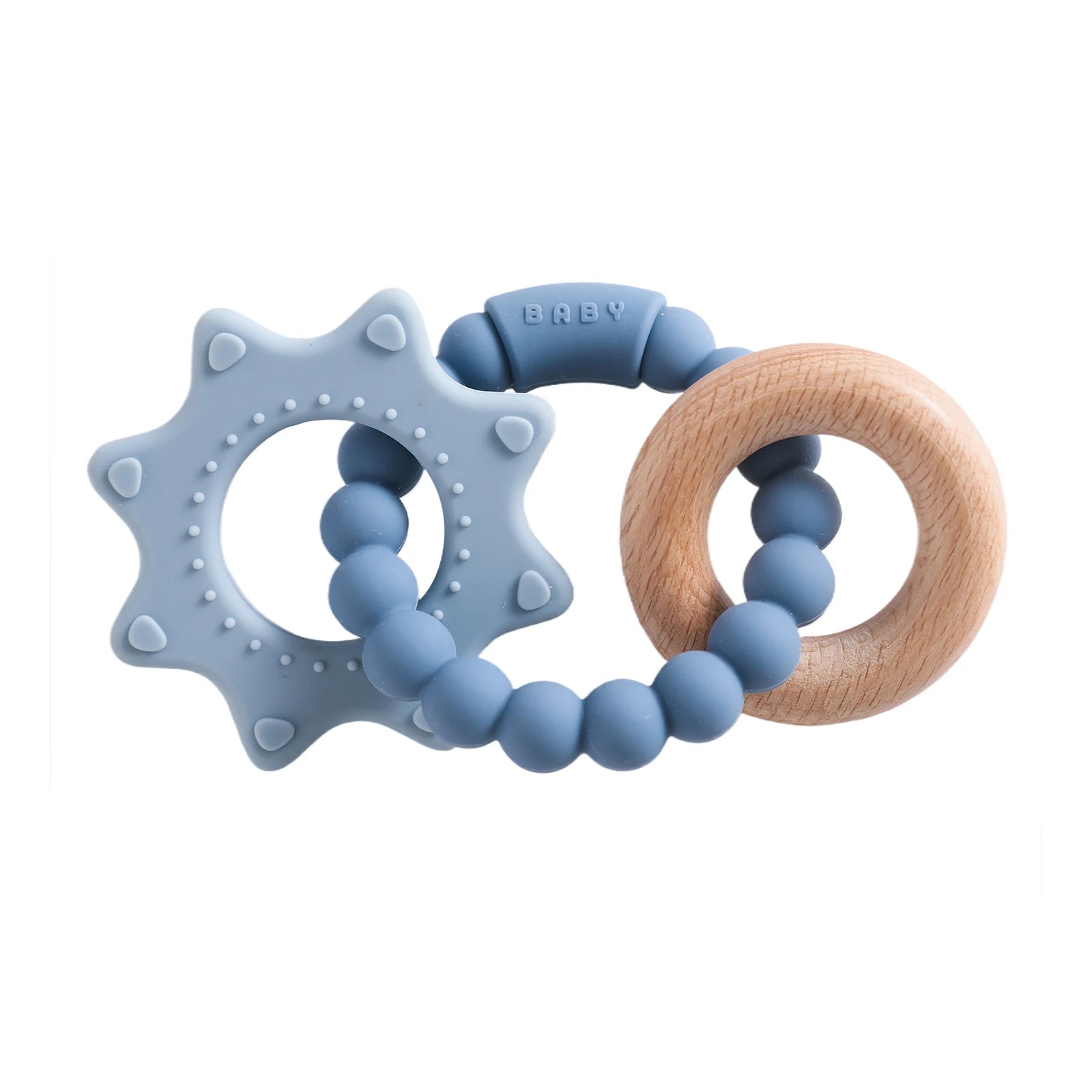 Pulsera Mordedora de Silicona (Doble Anillo) | Alivio Inmediato de la Dentición