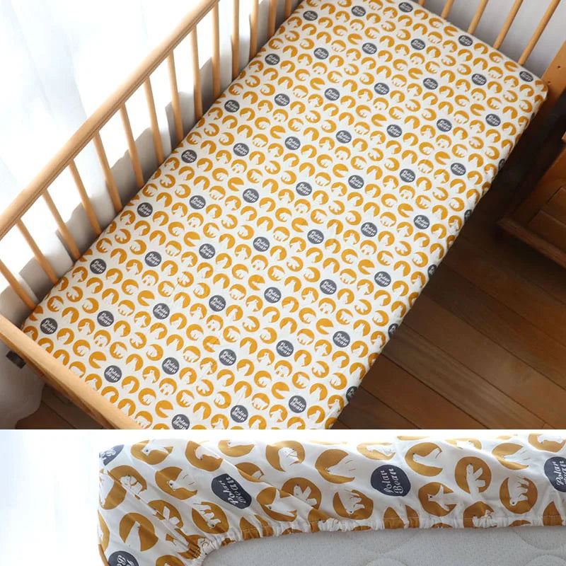Sábana/Funda Protectora Ajustable para Colchón de Cuna (130x70 cm)