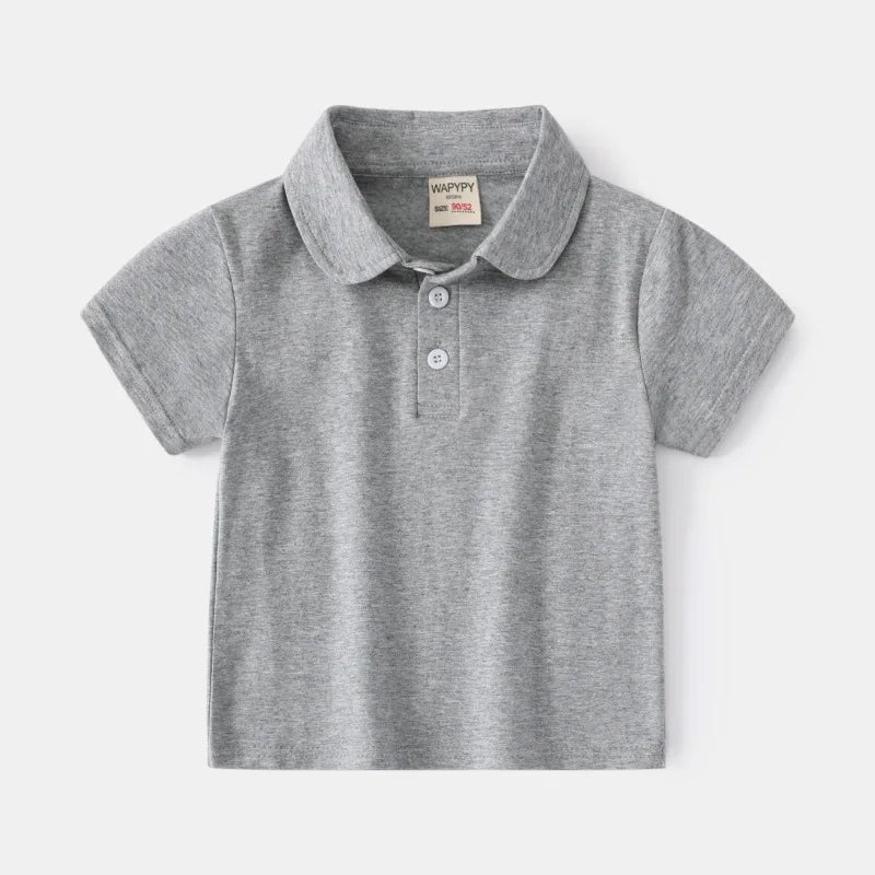 Playera Tipo Polo para Niño | Cuello Clásico y Bolsillo (12M-7T)