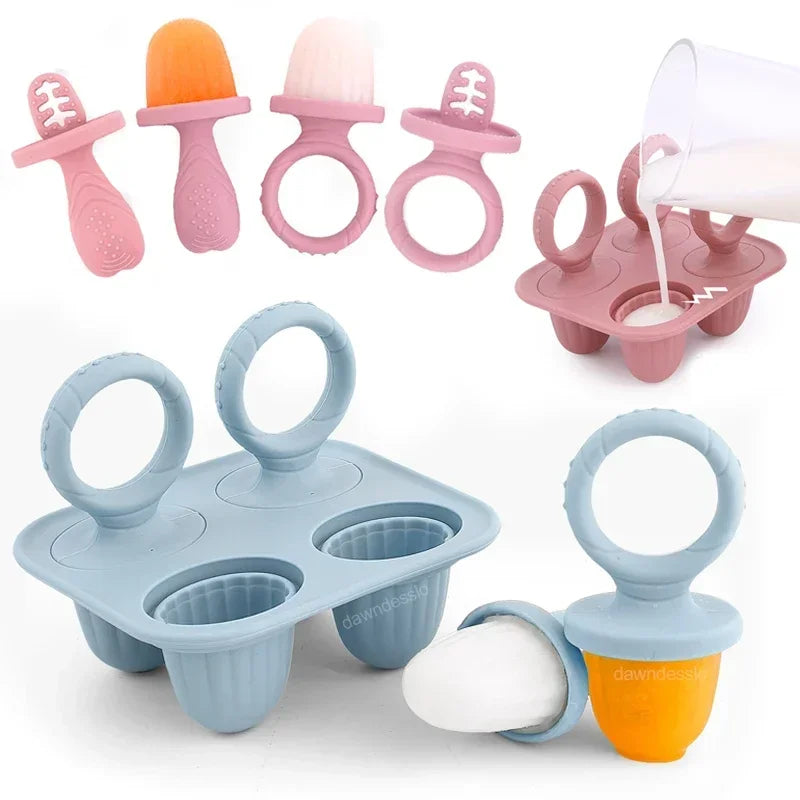 Molde de silicona para mordedera tipo paleta | Silicona Sin BPA, Alimentación y Dentición