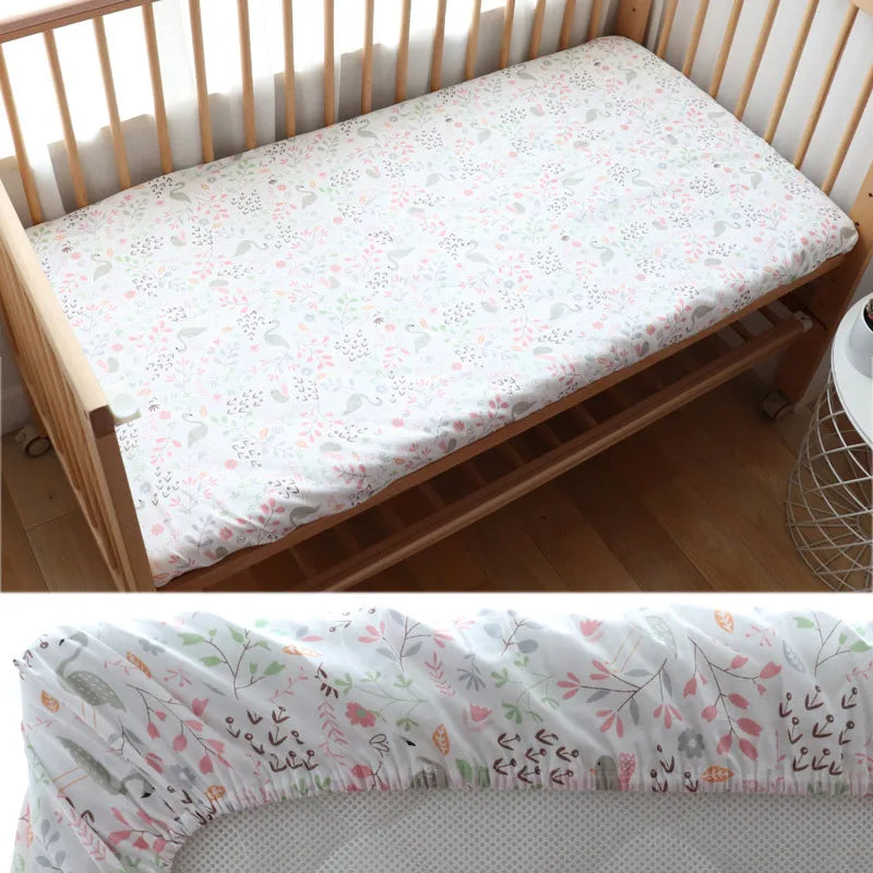 Sábana/Funda Protectora Ajustable para Colchón de Cuna (130x70 cm)