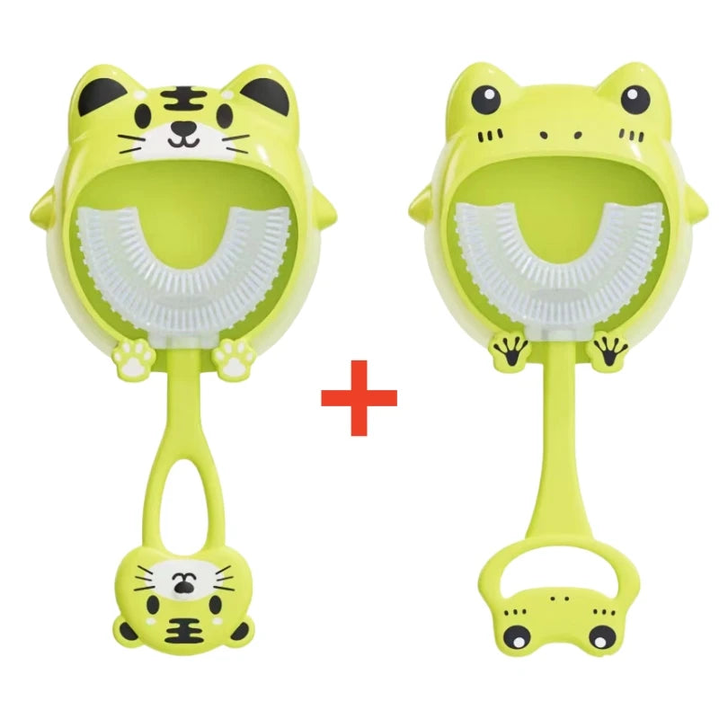 Cepillo Dental Infantil 360° "U" Estilo—Divertido y Seguro