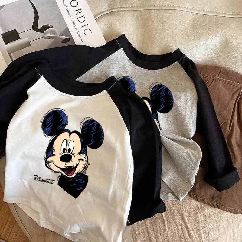 Conjunto Mickey Mouse  | Camiseta Manga Raglan y Pantalón (0-13T)