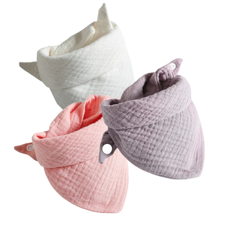 Set de 3 Baberos de Muselina | Súper Suaves y Absorbentes