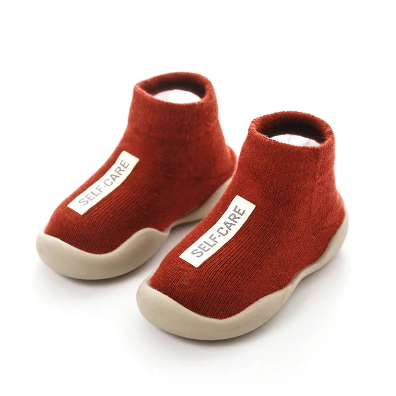Calceta-Zapato para Primeros Pasos - Suela de Goma Antideslizante (0-24M)